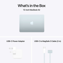 Apple MacBook Air 13-inch M4 chip with 8-core GPU , 16GB, 256GB SSD - Sky Blue