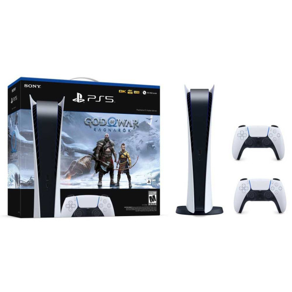 PlayStation®5 Console – Digital Edition God of War Ragnarök (Bundle) & Sony Controller