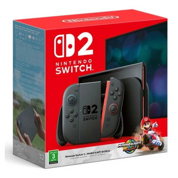 Nintendo Switch 2 + Mario Kart™ World Bundle (Arabic) Nintendo Switch 2 + Mario Kart™ World Bundle (Arabic)