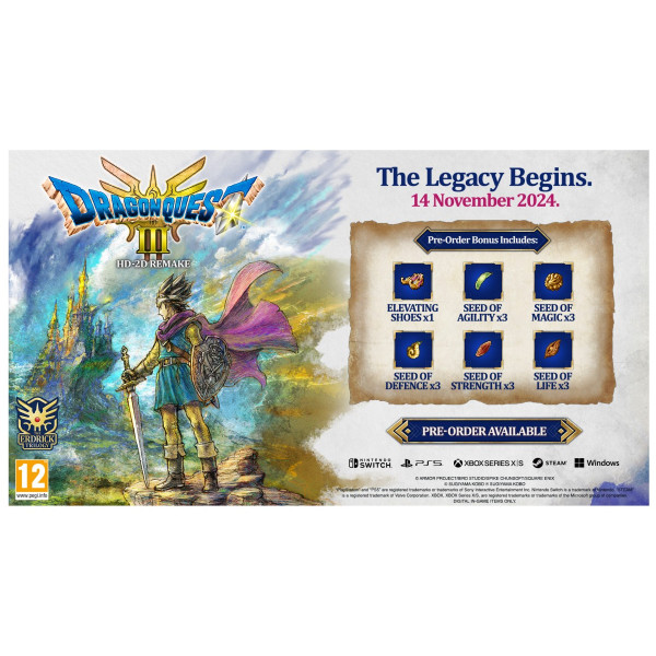 Dragon Quest III HD-2D Remake Nintendo Switch Game