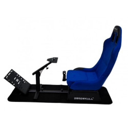 Deadskull Cockpit Simulator Car Racing Seat - Blue