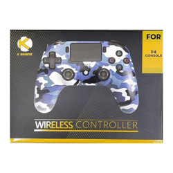 KGAMING PS4 WIRELESS CONTROLLER CAMO 7 Blue