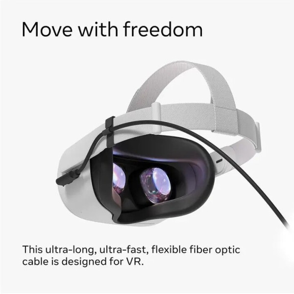 Oculus Link Virtual Reality Headset Cable for Quest & Gaming PC,USB C to USB 3.0 (5M)