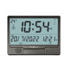 Al Harameen Electronic Digital Table Azan Clock Black HA-4001BW