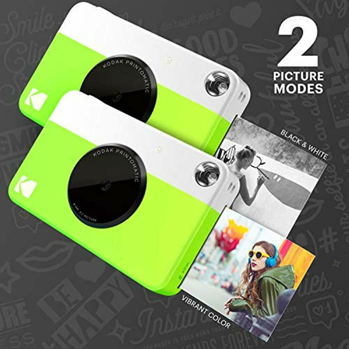 Buy Online KODAK PRINTOMATIC DIGITAL INSTANT PRINT CAMERA GREEN in