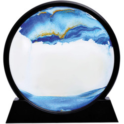 Moving Sand Art Picture-3D Deep Sea Sandscape Glass Flowing Sand Frame