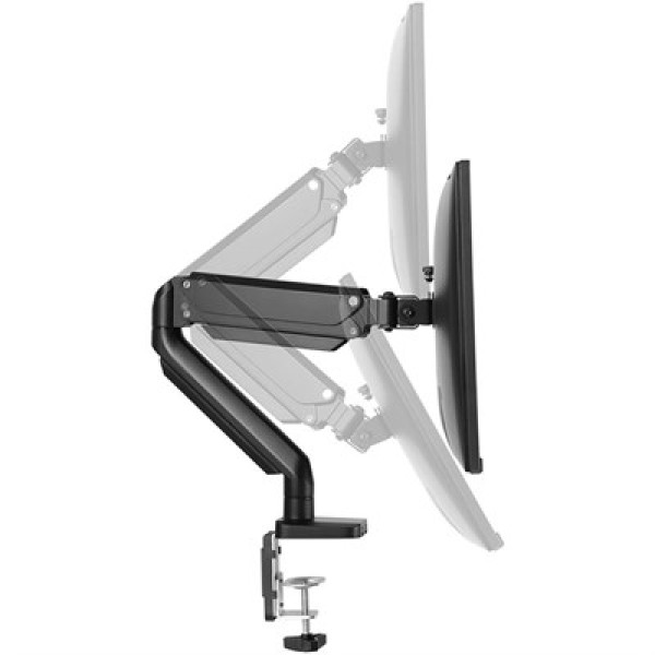 Twisted Minds Single Monitor Aluminum Slim Mechanical Spring Monitor Arm - Black