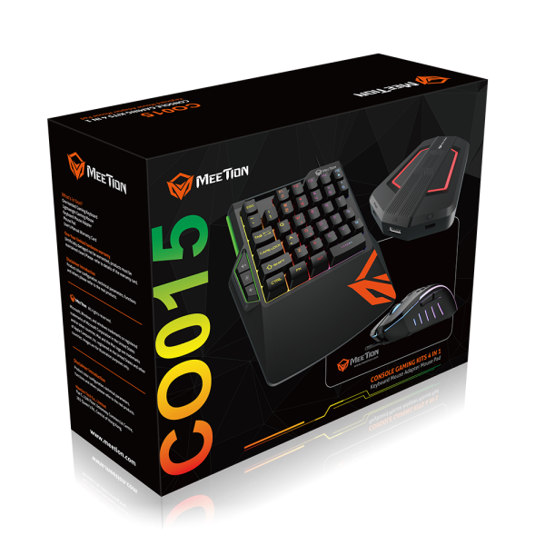 Meetion Gaming Kit Console Keyboard and Mouse Bundle Converter CO015