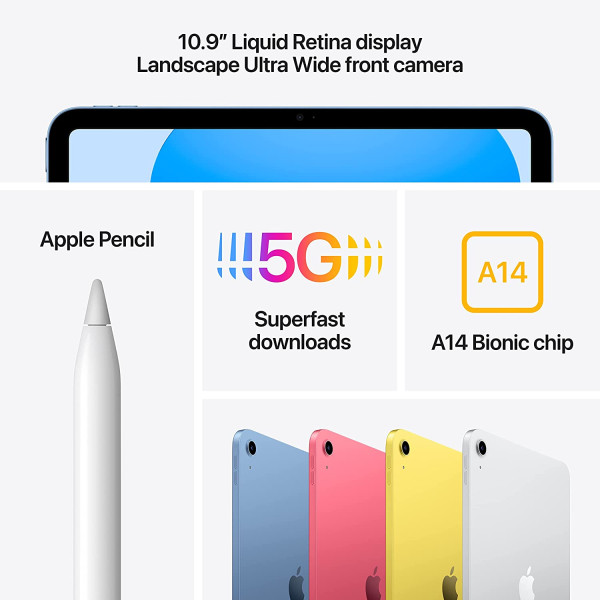 iPad 10th Gen 10.9-inch Wi-Fi + Cellular 256GB - Pink