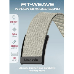 Moxedo Fit-Weave Nylon Braided Band for WHOOP 4.0 - StarLight