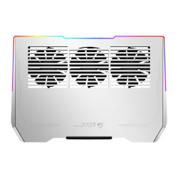 Porodo Gaming Al RGB Laptop Cooling Fan - White