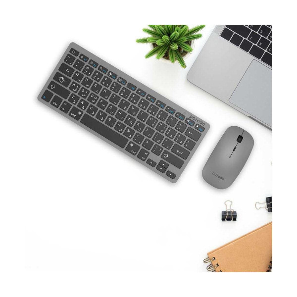 Porodo Super Slim And Portable Bluetooth Keyboard With Mouse ( English / Arabic )