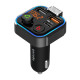 Buy Online Porodo Smart Car Charger Fm Transmitter With 24W Pd Port and QC 3.0 in Qatar