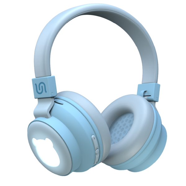 Porodo Soundtec Kids Wireless Over-Ear Headphone Blue Bear