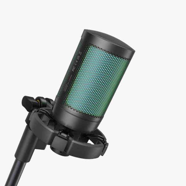 Porodo Gaming Professional RGB Condenser Microphone - Black