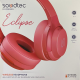 Porodo Soundtec Deep Sound Wireless Headphone - Red
