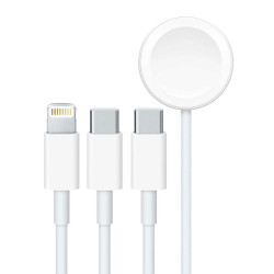 Porodo All-In-One Cable USB-C To Lightning / Type-C / Watch Charger (1.2m) Porodo All-In-One Cable USB-C To Lightning / Type-C / Watch Charger (1.2m)