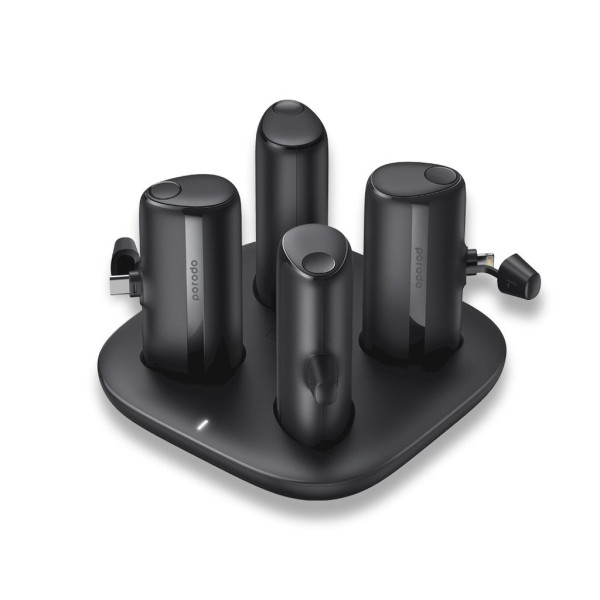 Porodo 4in1 Station 5000mAh X2 Lightning O/P X2 Type-C O/P Wireless Power Bank UK