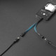 Porodo 2 in 1 Lightning to Lightning Jack Headphone and Charging Converter Adapter