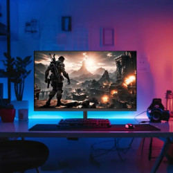 Porodo Gaming MT9701 Solution FHD/180Hz Monitor with RGB light 24.5-inch - Black