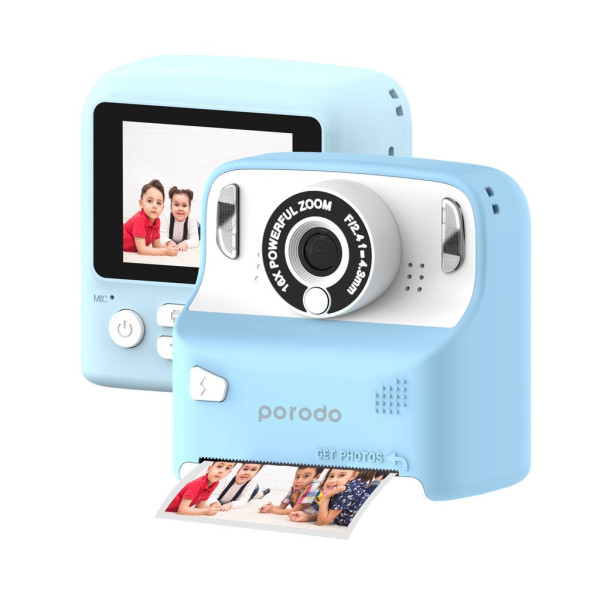 Porodo Lifestyle Kids Print Camera Thermal Printing - Blue