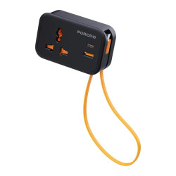 Porodo 20W Universal Wall Socket UK Plug, USB-A, USB-C with 30cm type-C Cable