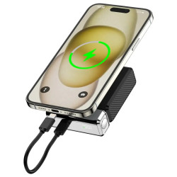 Porodo Chrome Volt 10000mAh Power Bank - Black