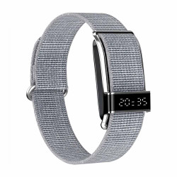 Porodo Trackfit Pro Smart Bracelet Fitness Tracker with Display App - Silver