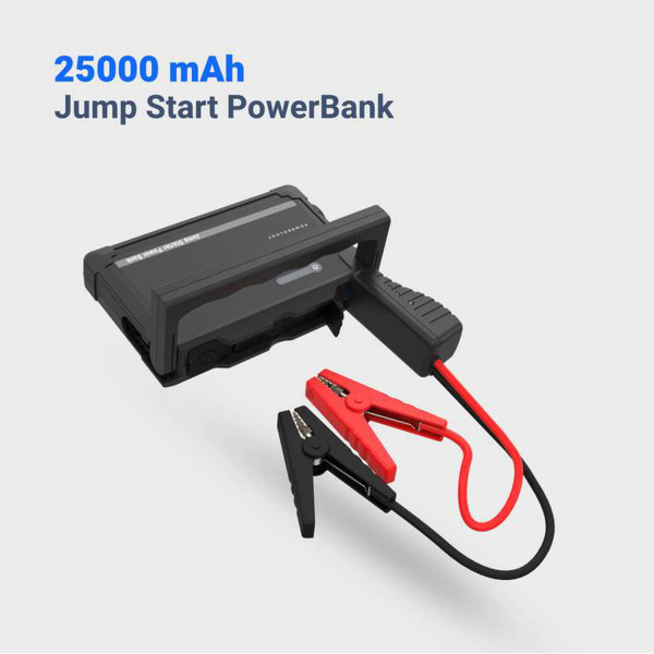 Powerology Multi-Port Jump Start Power Bank 25000mAh 1000A Black