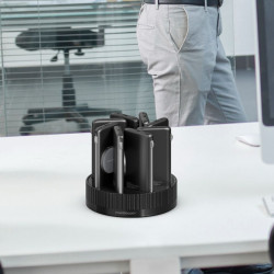 Powerology 8 In 1 Wireless Power Station 10000Mah Pd20W - Black