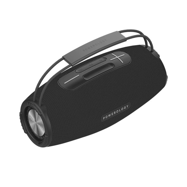 Buy Online Powerology Phantom Wireless Bluetooth Speaker Black in Qatar