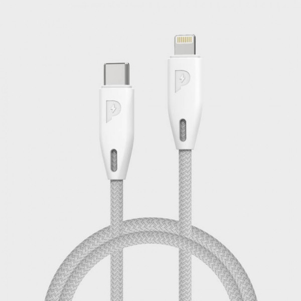Buy Online Powerology Braided Usb-C To Lightning Cable 2M in Qatar