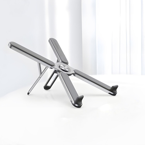 Powerology Adjustable Aluminium Alloy Portable and Foldable Laptop Stand - Silver