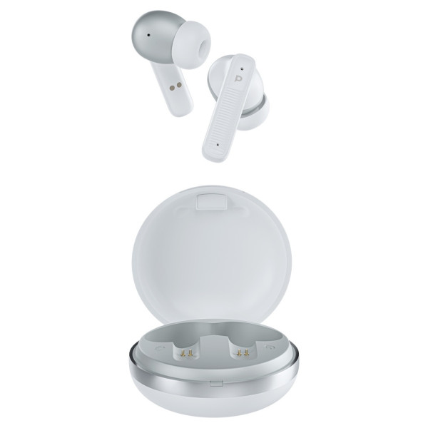Powerology Quad Mic ENC TWS Earphone - White