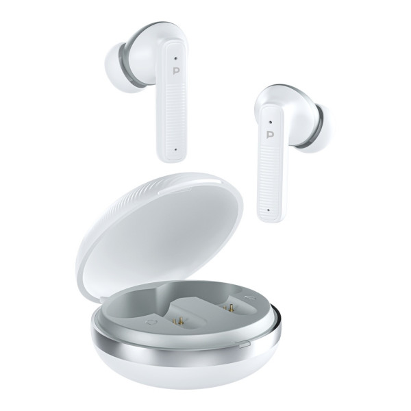 Powerology Quad Mic ENC TWS Earphone - White
