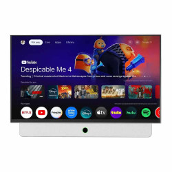 Powerology 27" Android 14 1Gb+8Gb 38400Mah Google Tv For Outdoors With Carry Case - White