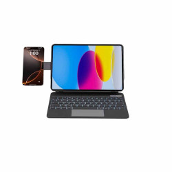 Powerology Apple Magic Keyboard 10Th/11Th Gen With Phone Holder -Black