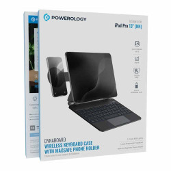 Powerology Apple Magic Keyboard Pro 13 M4 With Phone Holder -Black