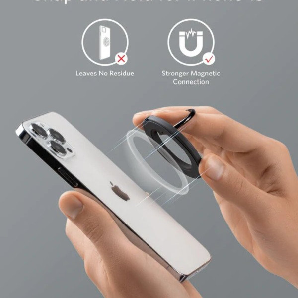 Buy Online Anker 610 Magnetic Phone Grip (MagGo) - Black in Qatar