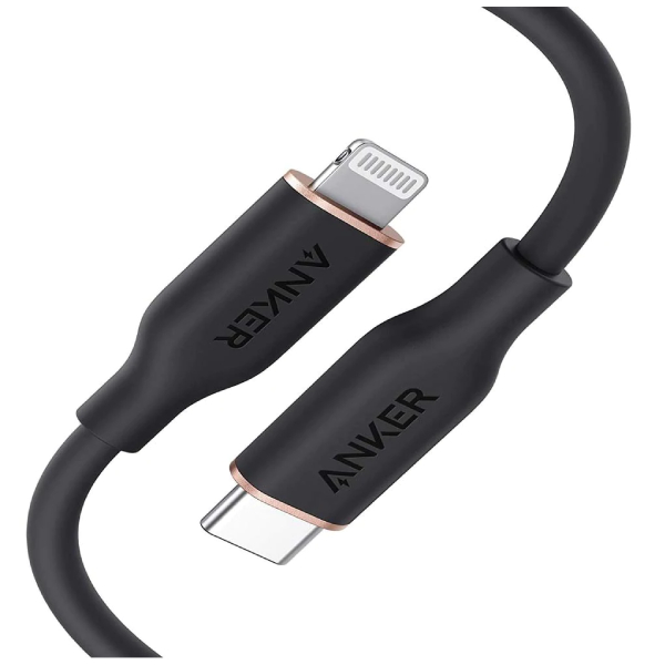 Buy Online Anker PowerLine III Flow USB-C to USB-C Cable 100W (0.9m/3ft) in Qatar