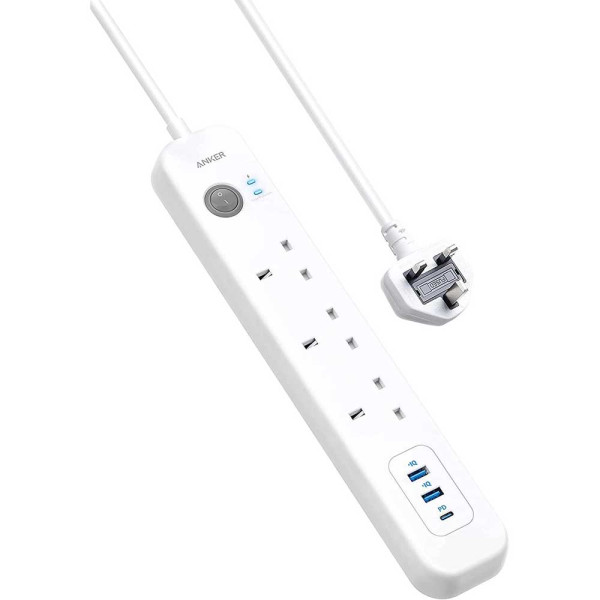 Anker PowerExtend 6-in-1 USB-C PowerStrip - White A9136K21