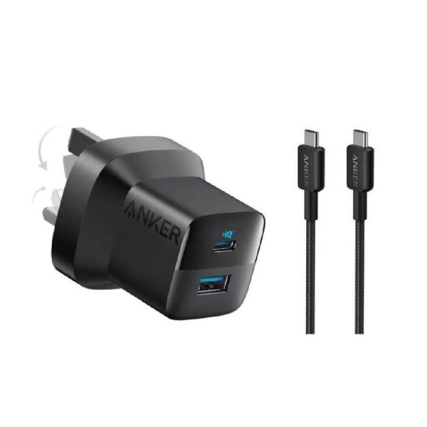 Anker 323 Charger (33W) 2 Port with Cable Type-C - B2331