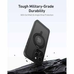 Anker MagGo Magnetic Case with Stand (360° Ring Stand, For iPhone 16 Pro Max, Clear)