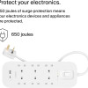 Belkin 6-Outlet Surge Protector 18W, USB-A & USB-C Ports, 2M Cord