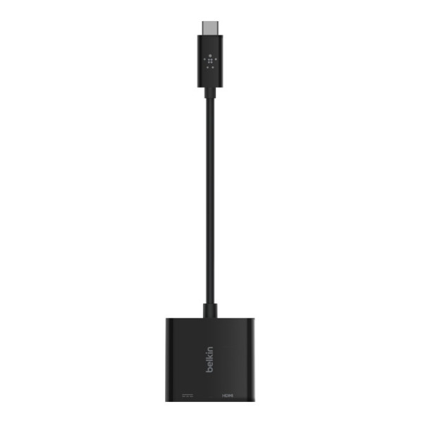 Belkin USB-C to HDMI + Charge Adapter (60W PD) - Black