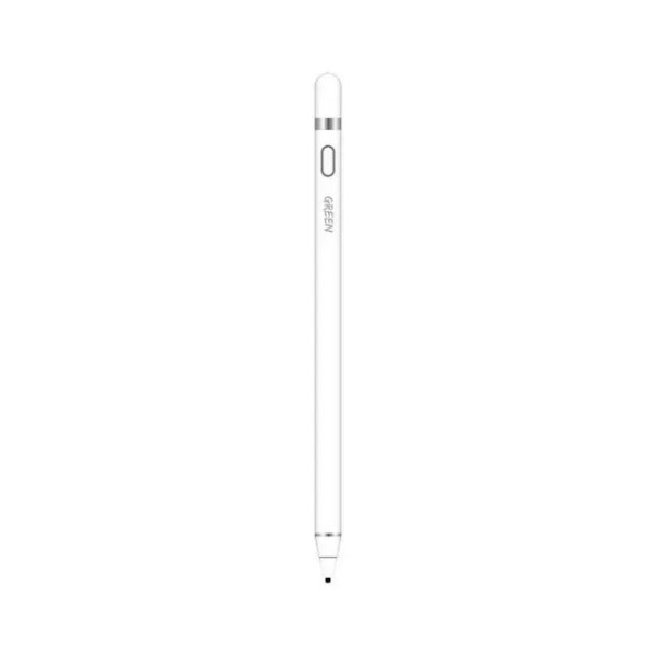 Green Touch Stylus Pen with 100mAh, 1.45mm - White