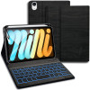 Green Premium Leather Case With Wireless Keyboard For Ipad Mini 6 / 8.3 Black