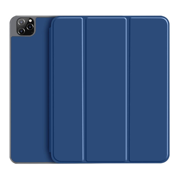 Green Premium Leather Case For Ipad 12.9 / 2020-2021 Blue