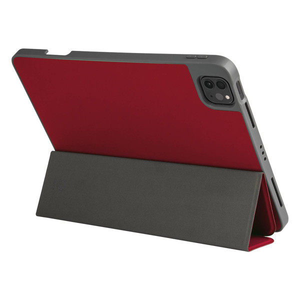 Green Premium Leather Case For Ipad 12.9 / 2020-2021 Red