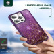 Green Glitter Resin case Gold for iPhone 14 Pro Max